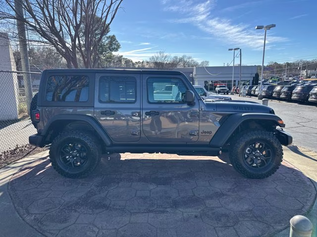 2026 Granite Crystal Metallic Clearcoat Jeep Wrangler Willys 4X4 Convertible