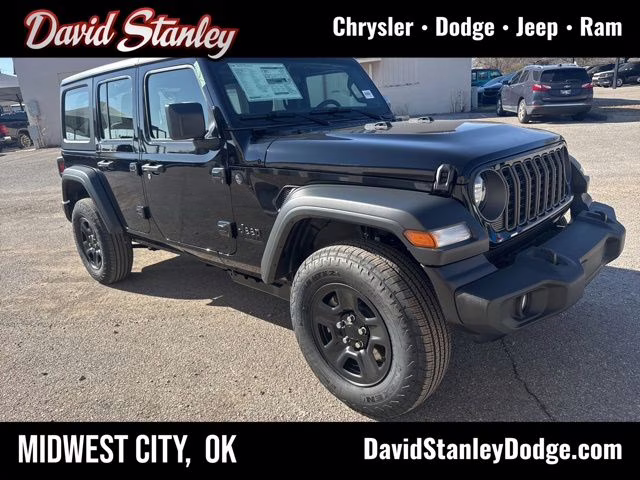 2026 Black Clearcoat Jeep Wrangler Sport 4X4 SUV