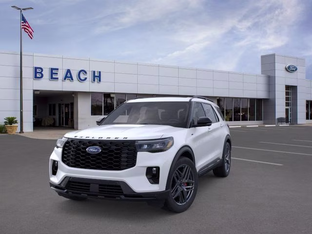 2026 White Metallic Ford Explorer ST-Line 4X4 SUV