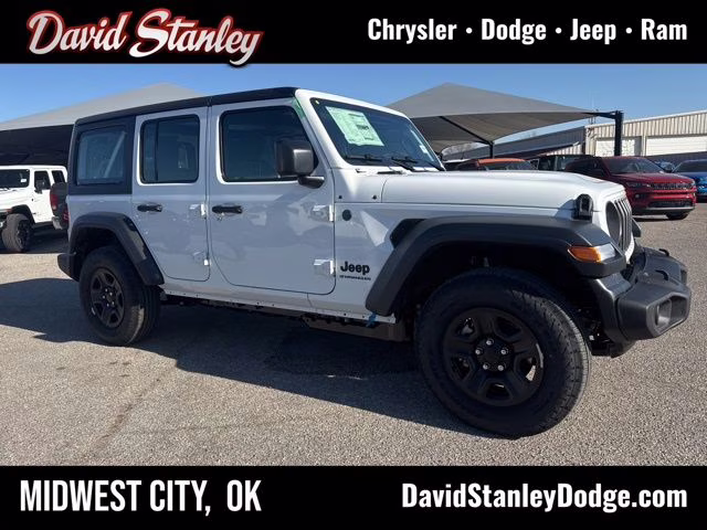2026 Bright White Clearcoat Jeep Wrangler Sport 4X4 SUV