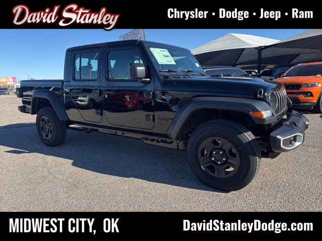 2026 Black Clearcoat Jeep Gladiator Sport 4X4 Truck