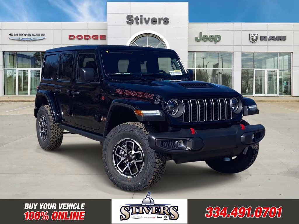 2026 black clearcoat Jeep Wrangler Rubicon 4X4 SUV