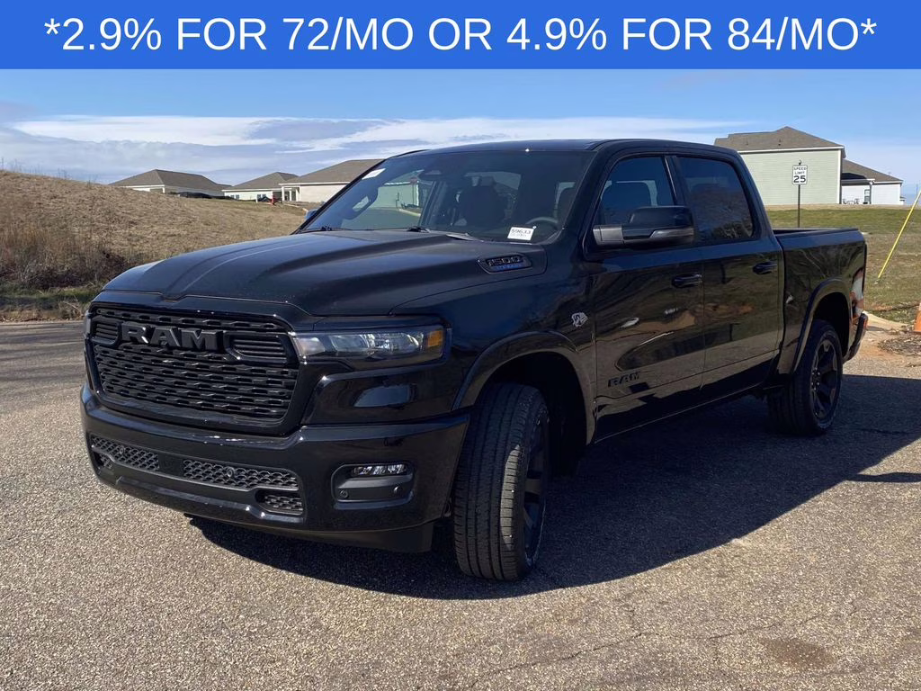 2026 Diamond Black Crystal Pearlcoat Ram 1500 Big Horn/Lone Star 4X4 Truck