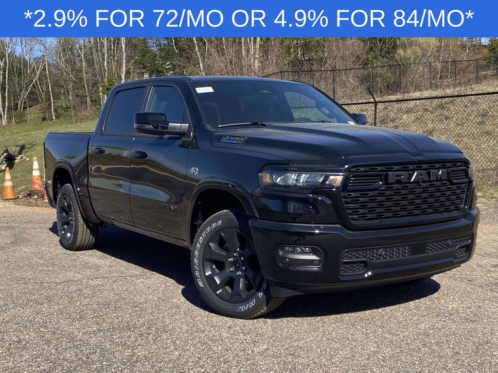 2026 Diamond Black Crystal Pearlcoat Ram 1500 Big Horn/Lone Star 4X4 Truck