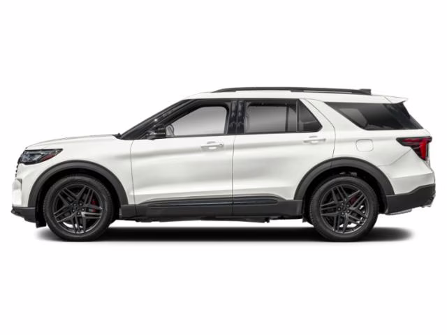 2026 Star White Metallic Tri-Coat Ford Explorer ST 4X4 SUV
