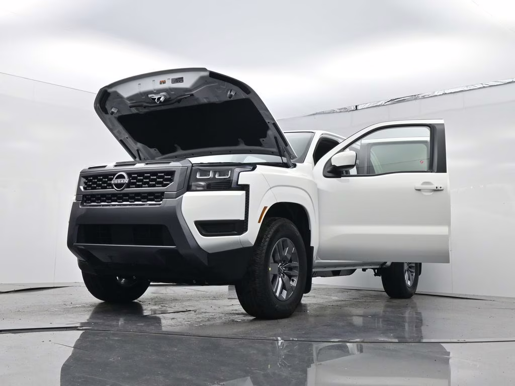 2026 Glacier White Nissan Frontier SV RWD Truck