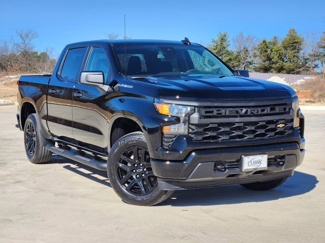 2026 Black Chevrolet Silverado 1500 Custom RWD Truck