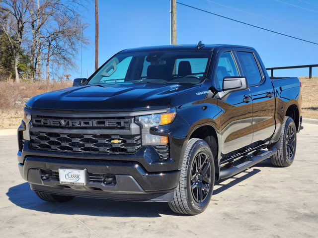 2026 Black Chevrolet Silverado 1500 Custom RWD Truck