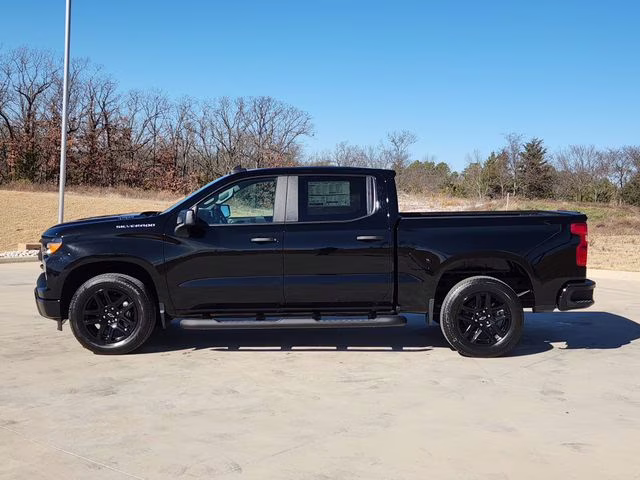 2026 Black Chevrolet Silverado 1500 Custom RWD Truck