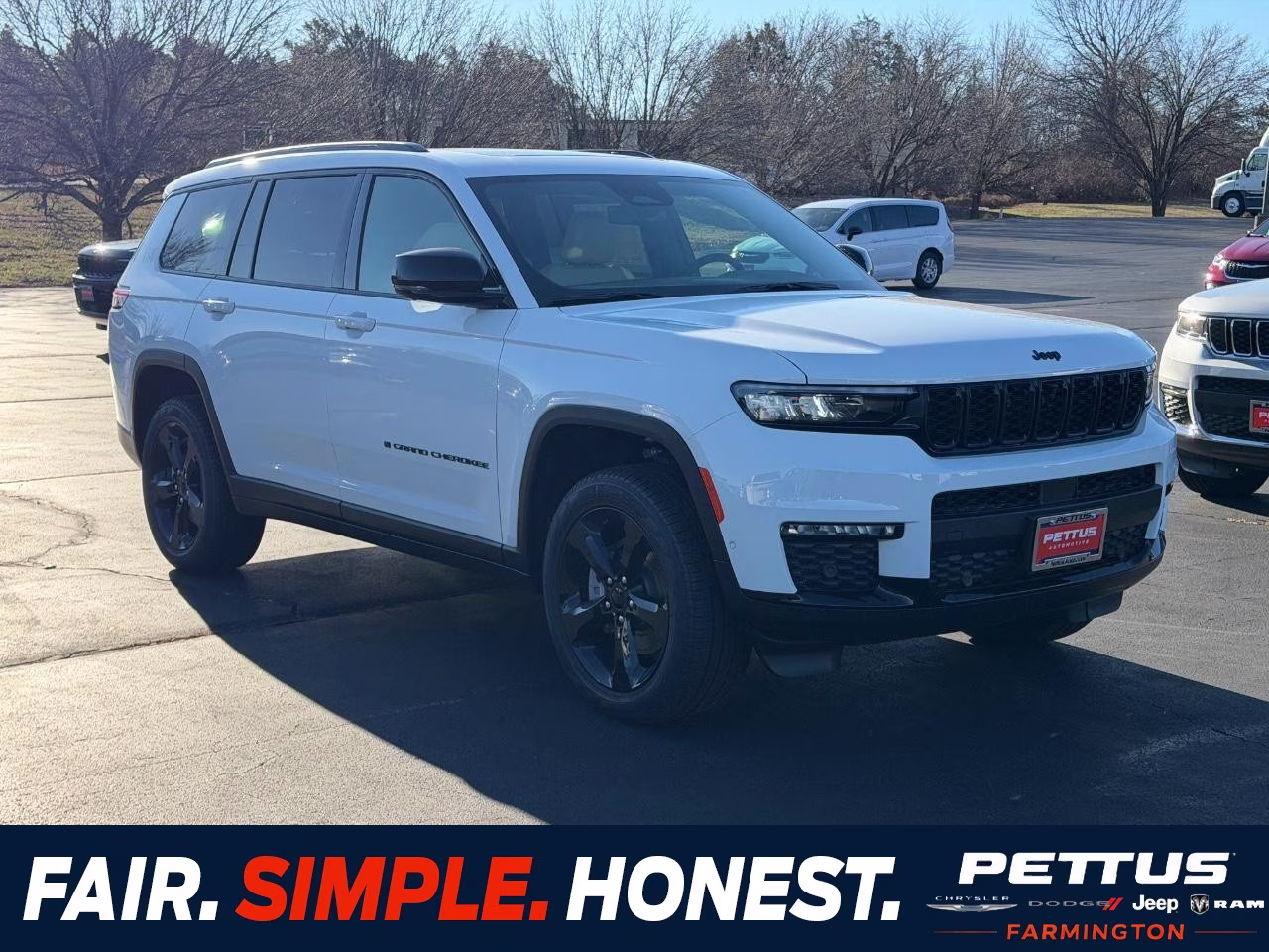 2025 Bright White Clearcoat Jeep Grand Cherokee L Limited 4X4 SUV