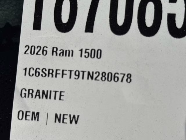 2026 Granite Crystal Metallic Clearcoat Ram 1500 Big Horn 4X4 Truck