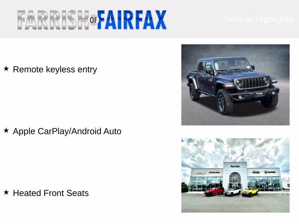 2026 Granite Crystal Metallic Clearcoat Jeep Gladiator Rubicon 4X4 Truck