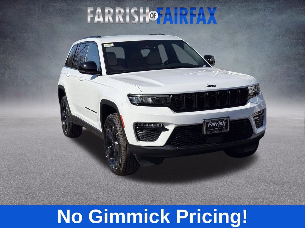 2025 Bright White Clearcoat Jeep Grand Cherokee Limited 4X4 SUV