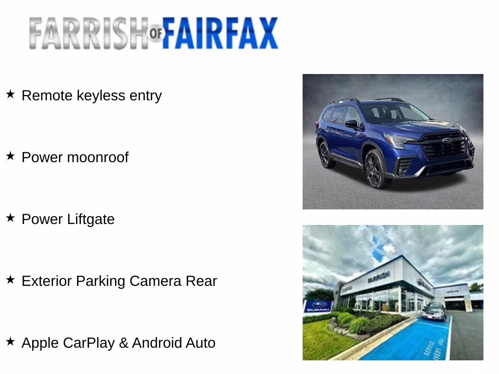 2026 Sapphire Blue Pearl Subaru Ascent Onyx Edition Touring AWD SUV