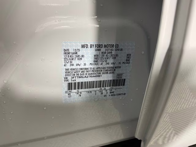 2026 Oxford White Ford Maverick XLT AWD Truck