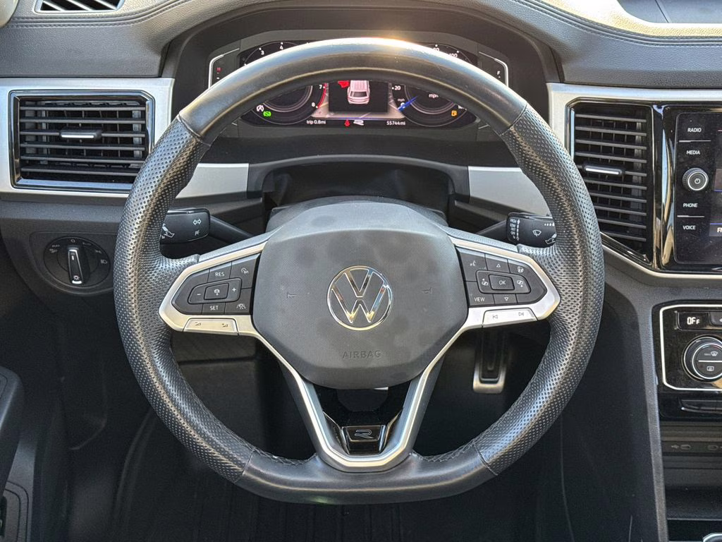 2022 Deep Black Pearl Volkswagen Atlas 3.6L V6 SEL Premium R-Line AWD SUV