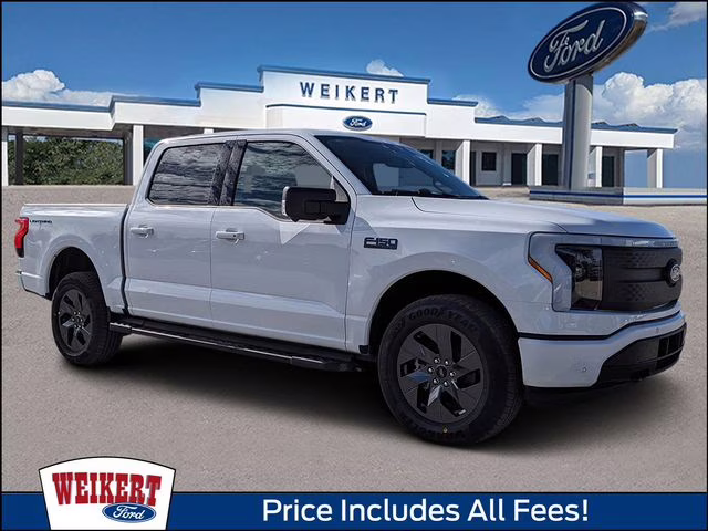 2025 Oxford White Ford F-150 Lightning Flash AWD Truck