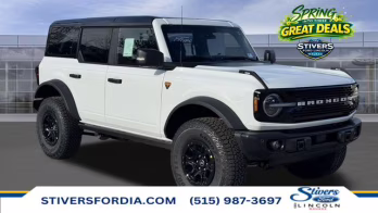 2025 Oxford White Ford Bronco Badlands 4X4 SUV