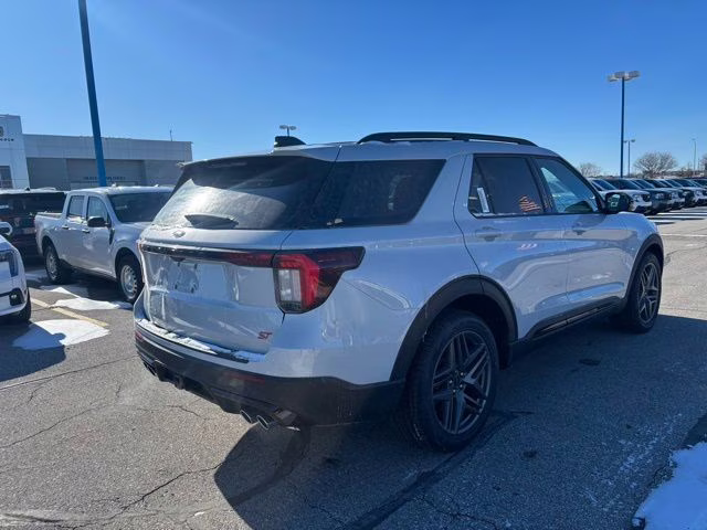 2026 Space White Metallic Ford Explorer ST 4X4 SUV