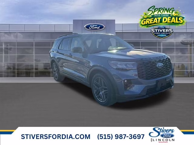 2026 Vapor Blue Metallic Ford Explorer ST 4X4 SUV
