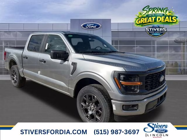 2026 Iconic Silver Metallic Ford F-150 STX 4X4 Truck