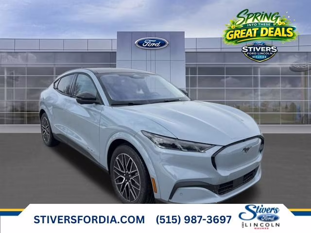 2026 Glacier Gray Metallic TriCoat Ford Mustang Mach-E Premium AWD SUV