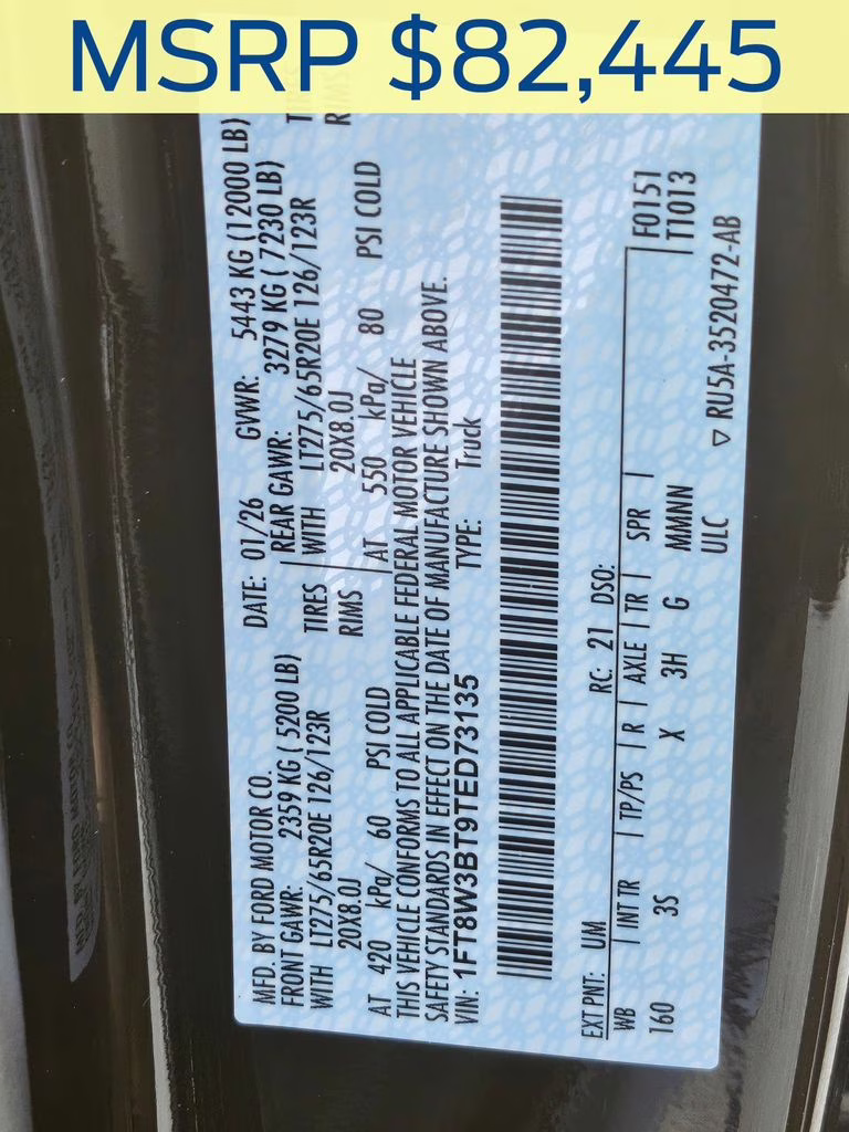 2026 Agate Black Metallic Ford Super Duty F-350 SRW XLT 4X4 Truck