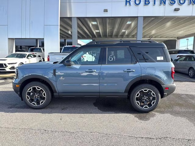 2025 Azure Gray Metallic Ford Bronco Sport Outer Banks 4X4 SUV