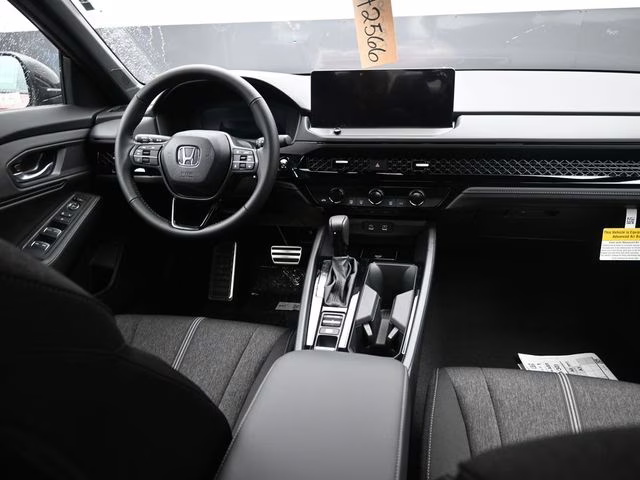 2025 Radiant Red Metallic Honda Accord Hybrid Sport FWD Sedan
