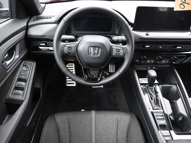 2025 Radiant Red Metallic Honda Accord Hybrid Sport FWD Sedan