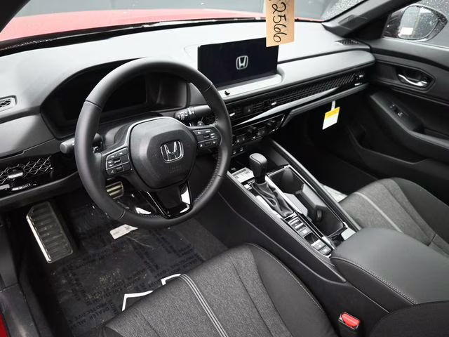 2025 Radiant Red Metallic Honda Accord Hybrid Sport FWD Sedan