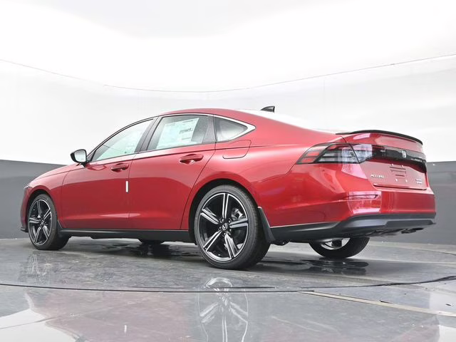 2025 Radiant Red Metallic Honda Accord Hybrid Sport FWD Sedan