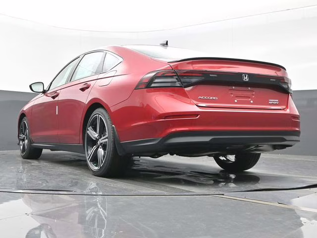 2025 Radiant Red Metallic Honda Accord Hybrid Sport FWD Sedan