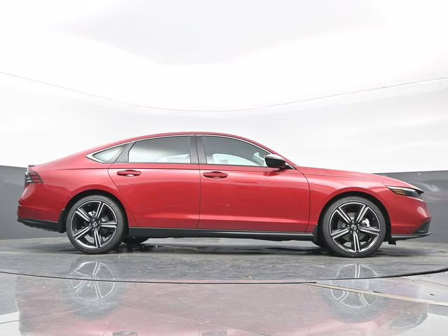 2025 Radiant Red Metallic Honda Accord Hybrid Sport FWD Sedan