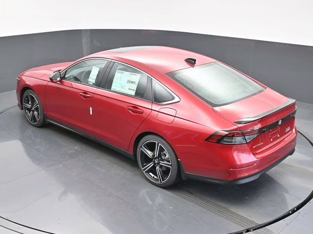 2025 Radiant Red Metallic Honda Accord Hybrid Sport FWD Sedan