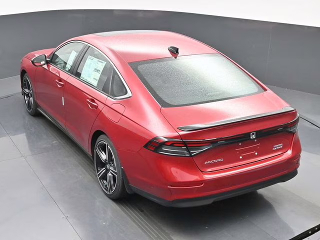 2025 Radiant Red Metallic Honda Accord Hybrid Sport FWD Sedan