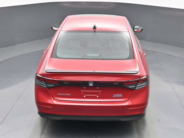 2025 Radiant Red Metallic Honda Accord Hybrid Sport FWD Sedan