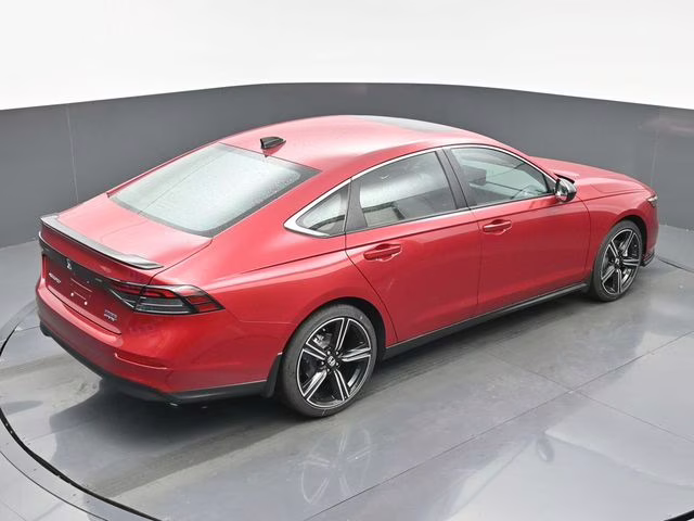 2025 Radiant Red Metallic Honda Accord Hybrid Sport FWD Sedan