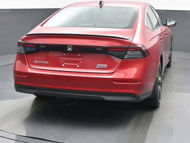 2025 Radiant Red Metallic Honda Accord Hybrid Sport FWD Sedan