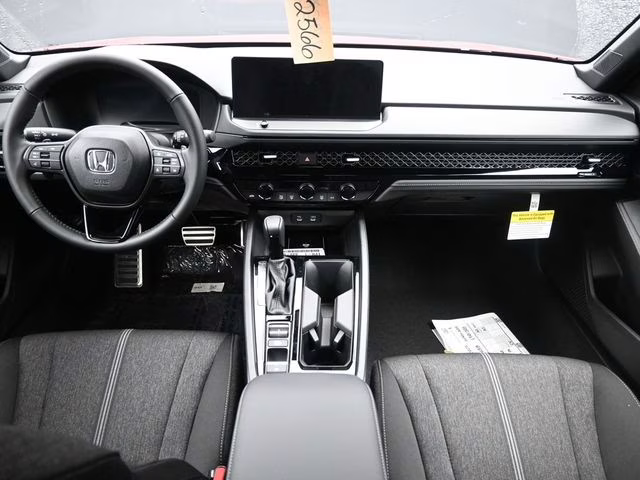 2025 Radiant Red Metallic Honda Accord Hybrid Sport FWD Sedan