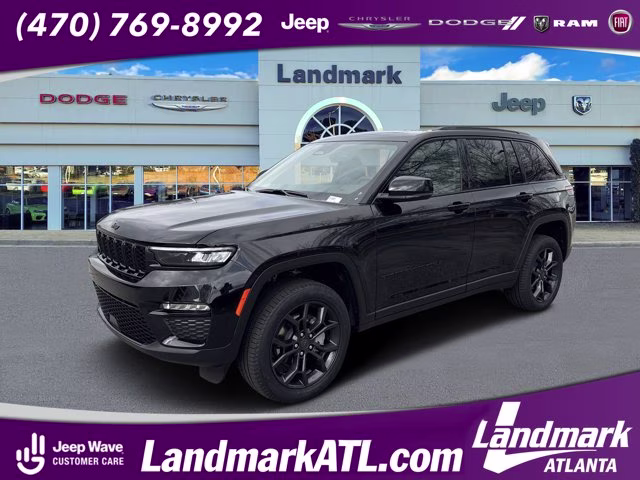 2025 Diamond Black Crystal Pearlcoat Jeep Grand Cherokee Limited 4X4 SUV