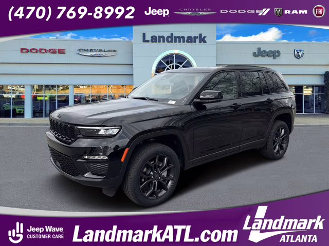 2025 Diamond Black Crystal Pearlcoat Jeep Grand Cherokee Limited 4X4 SUV