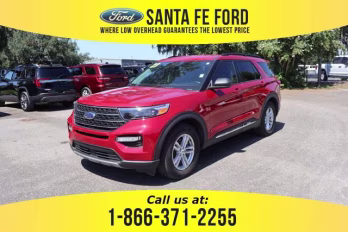 2023 Red Ford Explorer XLT RWD SUV