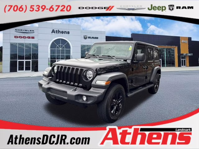 2023 Black Clearcoat Jeep Wrangler Sport Altitude 4X4 Convertible