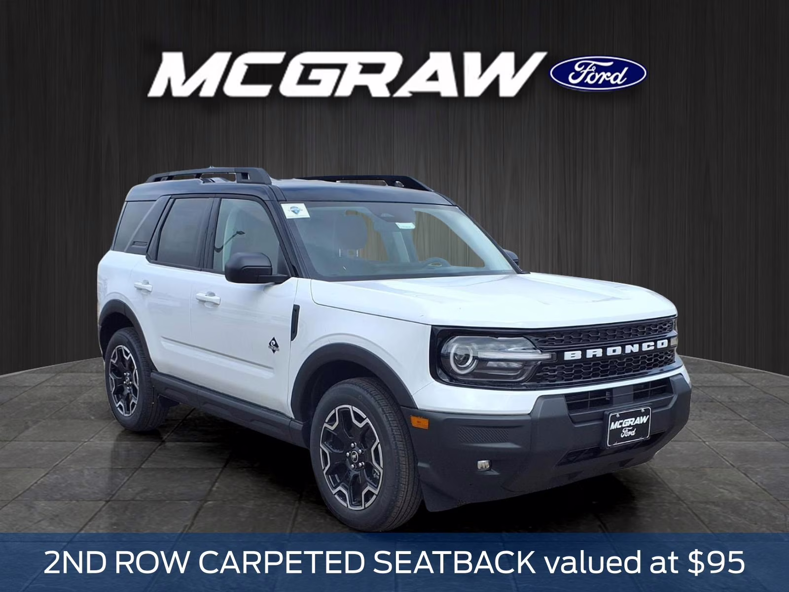 2025 Oxford White Ford Bronco Sport Outer Banks 4X4 SUV