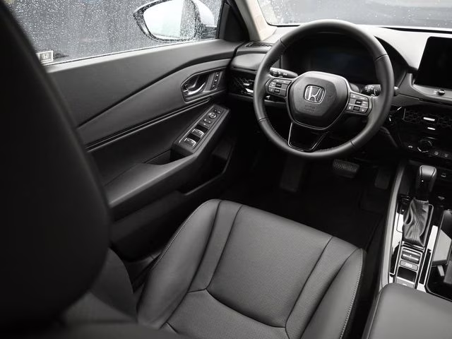 2025 Solar Silver Metallic Honda Accord Hybrid EX-L FWD Sedan