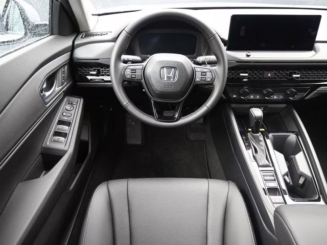 2025 Solar Silver Metallic Honda Accord Hybrid EX-L FWD Sedan