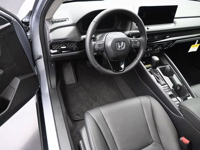 2025 Solar Silver Metallic Honda Accord Hybrid EX-L FWD Sedan