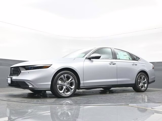 2025 Solar Silver Metallic Honda Accord Hybrid EX-L FWD Sedan
