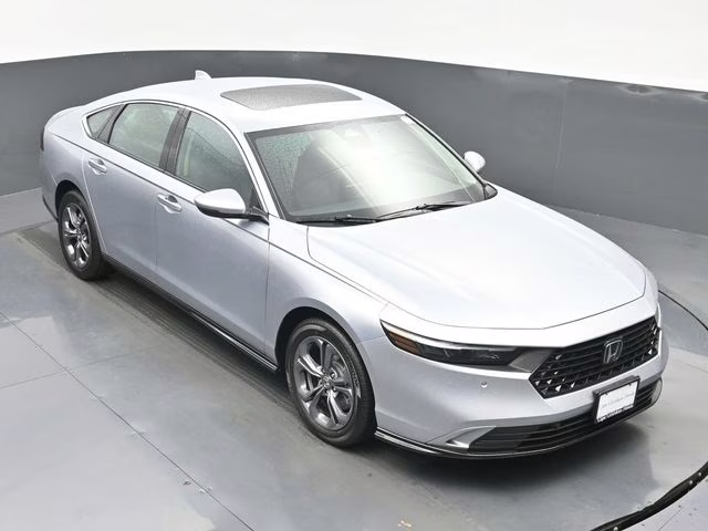 2025 Solar Silver Metallic Honda Accord Hybrid EX-L FWD Sedan